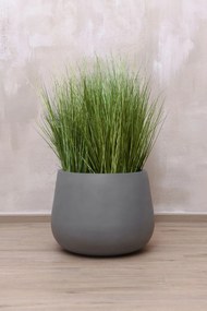 Kvetináč GIRAR, sklolaminát, výška 37 cm, sivá