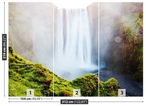 Fototapeta Vliesová Vodopád skógafoss 208x146 cm