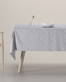 Obrus na stôl obdĺžnikový farba produktu strieborná látka zapletaná, vzorované