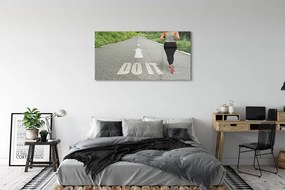 Obraz plexi Žena road kurz 125x50 cm