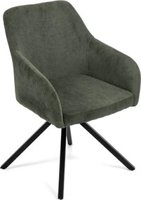 Zelené čalúnené jedálenské kreslo Lunio – Bonami Essentials