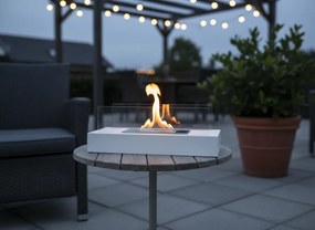 BIOKAMÍN NA STÔL 35 × 18 × 15 CM, BIELY