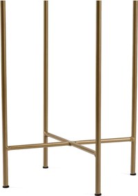 KOVOVÝ KVETINÁČ SO STOJANOM GOLDEN 95X21 CM ZLATÁ