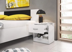 Noční stolek Naka 39 cm bílý