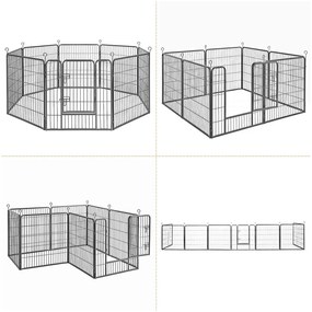Ohrádka pre zvieratá Babybel 210 cm šedá