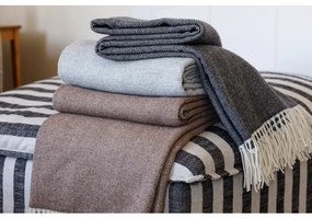 Merino deka Elli 130x180, bielo-hnedá