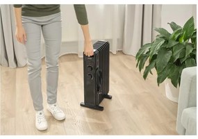 Sencor - Olejový radiátor so 9 rebrami 800/1200/2000W/230V čierna