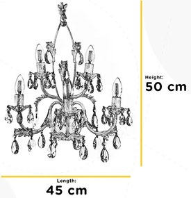 ONLI - Nástenné svietidlo TERESA 5xE14/6W/230V biela