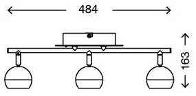 Briloner 2040-032 - LED RGB Stmievateľné bodové svietidlo 3xLED/3,3W/230V + DO