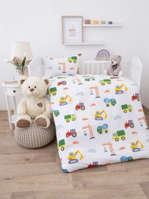 Bavlnené obliečky Renforcé do postieľky - Autá