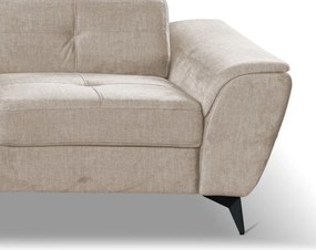 Rohová sedacia súprava Sergio, béžová látka, ľavý roh