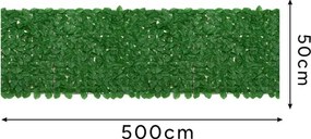 Umelý živý plot – zelené súkromie pre vášu záhradu, balkón či terasu 5 x 0,5 m