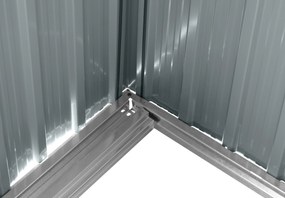 Záhradný domček BestBerg ZDSL-4D / 4,6 m² / 238 x 194 x 202 cm / červené drevo / hnedá