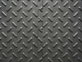 Gumová dlaždica Alfa 30 x 30 cm, čierna MHEU5100330