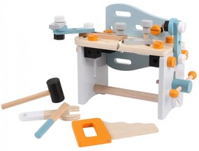 Drevená dielňa s náradím EcoToys – 52 dielov