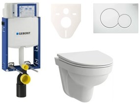 Cenovo zvýhodnený závesný WC set Geberit na zamurovanie + WC Laufen Laufen Pro Nordic SIKOGE2H1