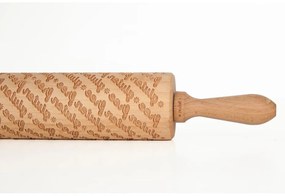 Drevený embosovaný valček na cesto Valek Gluten Free