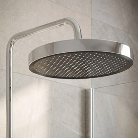 Rea Prime, sprchový set s dažďovou a ručnou sprchou, chrómová, REA-P6737
