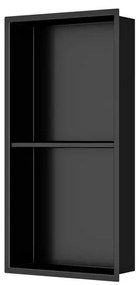 Vstavaná polička SAT Aurum matná čierna 33x63 cm SATAURN6030SMB