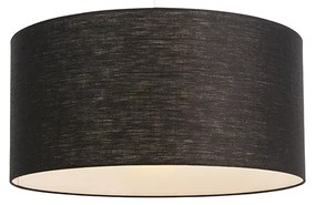 Moderné závesné svietidlo biele s čiernym tienidlom 50 cm - Combi 1
