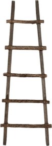 Hnedý drevený vešiak na uteráky rebrík Ladde - 50*8*140 cm