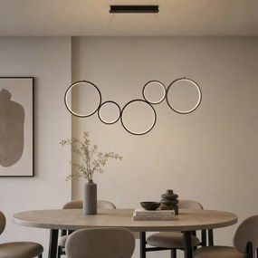 Brilagi - LED závesný luster ECHO na lankách LED/60W/230V 4000K 100 cm čierny