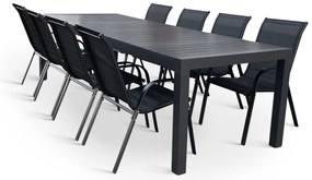 Záhradný jedálenský set Grande Pasto + 8x kovová stolička Ramada