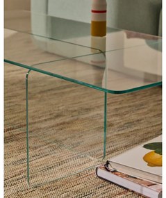 Sklenený konferenčný stolík 60x120 cm Zaren – Kave Home
