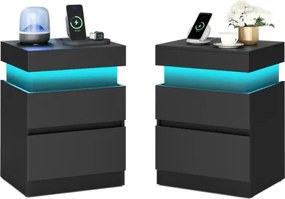 Set dvoch nočných stolíkov KAILYN LET840BC01 (2 ks)