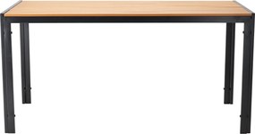 CH Záhradný oceľový stôl Polywood- čierna