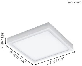 Eglo 96494 - LED Vonkajšie stropné svietidlo ARGOLIS LED/22W