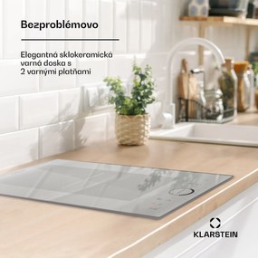 Klarstein Delicatessa Slim Domino, indukčná varná doska, 3500 W, časovač