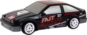 LEAN Toys Športové autíčko s diaľkovým ovládaním R/C v mierke 1:24, čierne, s vymeniteľnými kolesami