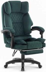 Ergonomická kancelárska stolička HC-1031 s podnožkou - zelená
