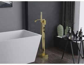 Mexen Lava, voľne stojaca vaňová batéria, zlatá lesklá, 752433-50