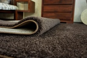 Koberec Micro fiber soft shaggy hnedý