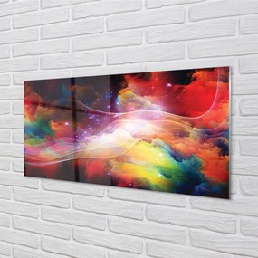 Sklenený obraz Fraktály abstraktné vlna 100x50 cm