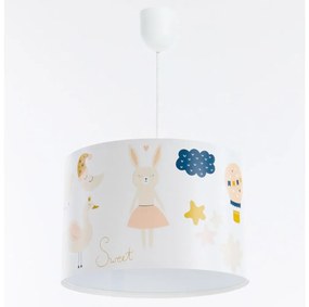 Detský luster na lanku SWEET DREAMS 1xE27/60W/230V pr. 30 cm