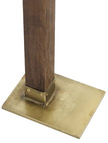 Priemyselná stojaca lampa bronzová s mangovým drevom - Mangoes