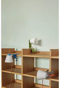 Sivá stolová lampa so skleneným tienidlom (výška 23 cm) Lure – Hübsch