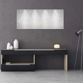 Obraz - Betónový múr so svetlami (120x50 cm)