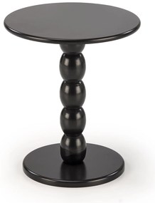 Odkladací stolík Cirilla 40 cm z masívu čierny