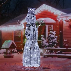 Retlux - LED Vonkajšia vianočná dekorácia LED/3,6W/230V/studená biela 124 cm IP44 snehuliak