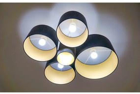 Duolla - Stropné svietidlo ROLLER PENTO 5xE27/60W/230V antracit