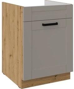 Kuchynská skrinka Luna claygrey/artisan 60ZL 1S BB