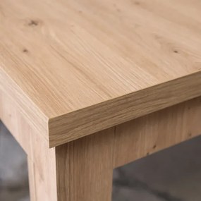 Jedálenský stôl RUBEN 120–160 cm dub ARTISAN
