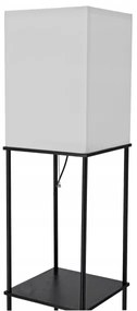 Stojacia lampa s policami 1xE27/40W/230V čierna/biela