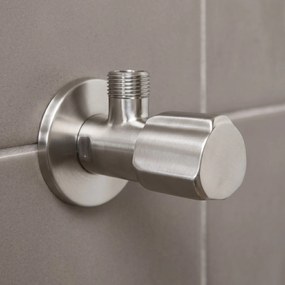Rea Rea, rohový ventil 1/2" x 3/8", brúsená oceľ, REA-03615