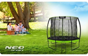 Profilovaná záhradná trampolína 8ft/252cm s vnútornou sieťou Neo-Sport NS-08C221