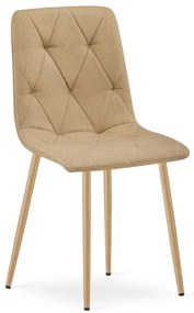 Set troch jedálenských stoličiek LIBRA hnedé / hnedé nohy (3 ks)